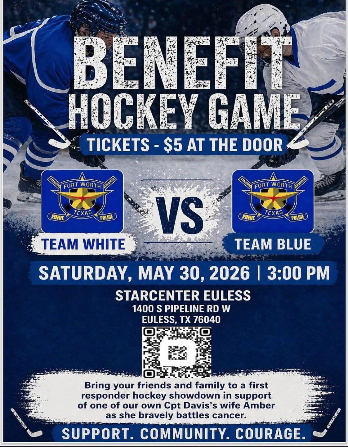 First Responder Benefit Hockey Game — Davis Family